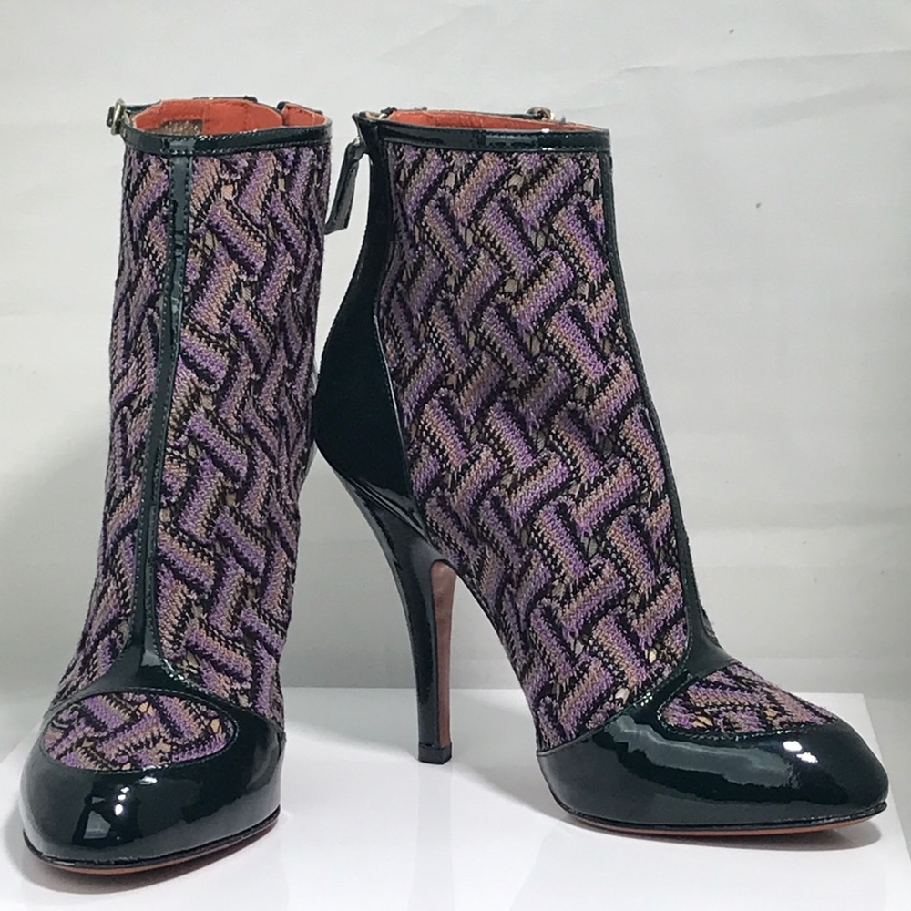 NWOT Missoni Women’s Basket Knit Ankle Boots Sz 38